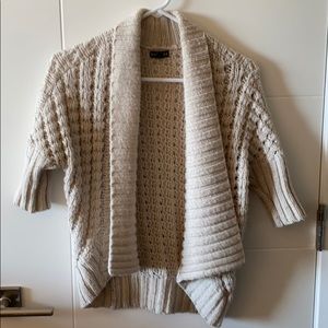 Express cropped open knit cardigan